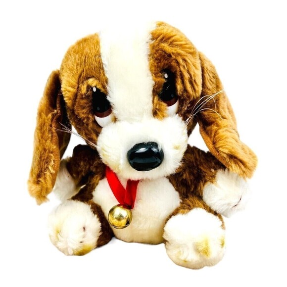 Vintage Applause Sad Sam Brown Hound Dog Puppy 8” Stuffed Animal Toy Plush 1986 - Picture 1 of 11